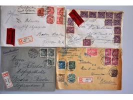 ca. 175 Infla covers w.b. naar het buitenland verzonden in doosje