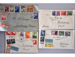ca.120 poststukken w.b. rond 1800 met transitstempels, waardebrieven, mengfrankeringen met Oostenrijk 1938-1945, militaire ka