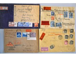ca.120 poststukken w.b. rond 1800 met transitstempels, waardebrieven, mengfrankeringen met Oostenrijk 1938-1945, militaire ka