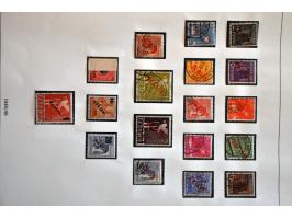 nagenoeg complete collectie ** w.b. zwarte opdrukken, rode opdrukken, Von Stephan en Währungsgeschädigte-blok alle gesigneerd