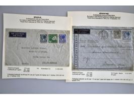 67 luchtpoststukken 1938-juni 1940 Franse luchtvaartmaatschappij w.b. buitenlandse meelopers, veel naar Indochina (w.b. ongel