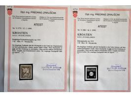 proeven etc. meest met certificaten in klein album