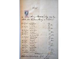 300 oude(re) poststukken w.b. briefkaarten, krantenzegels op complete kranten, oude fiscaalzegels op formulieren, pakketkaart