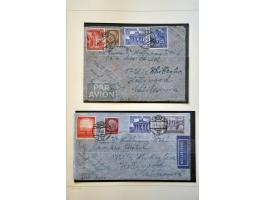 collectie post(waarde)stukken en fragmenten Anschluss en Tweede Wereldoorlog en iets na de WO II, in klemband