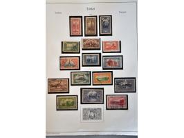 collectie 1863-1989 met betere ex. in 2 Schaubek albums