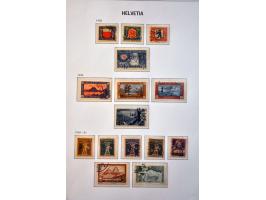 collectie 1850-1945 met beter klassiek, Staande Helvetia gespecialiseerd op tandingen (o.a. 9½), blok Pro Juventute 1941 op p