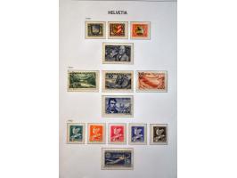 collectie 1850-1945 met beter klassiek, Staande Helvetia gespecialiseerd op tandingen (o.a. 9½), blok Pro Juventute 1941 op p