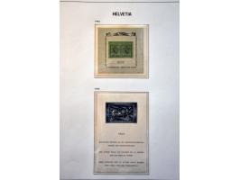 collectie 1850-1945 met beter klassiek, Staande Helvetia gespecialiseerd op tandingen (o.a. 9½), blok Pro Juventute 1941 op p