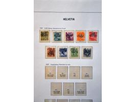 collectie 1850-1945 met beter klassiek, Staande Helvetia gespecialiseerd op tandingen (o.a. 9½), blok Pro Juventute 1941 op p
