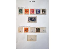 collectie 1850-1945 met beter klassiek, Staande Helvetia gespecialiseerd op tandingen (o.a. 9½), blok Pro Juventute 1941 op p