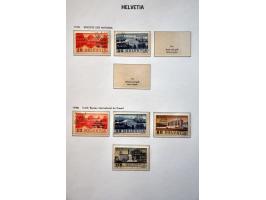 collectie 1850-1945 met beter klassiek, Staande Helvetia gespecialiseerd op tandingen (o.a. 9½), blok Pro Juventute 1941 op p