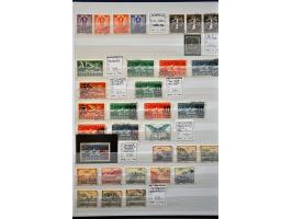 1862-1960 gestempeld deels gespecialiseerd met betere ex. w.b. port, dienst, blokken etc. in insteekboek