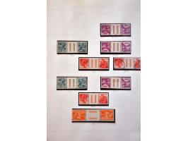 collectie Back of the Book w.b. uitgebreid keerdrukken met beter materiaal, luchtpost nagenoeg compleet, dienst met vele bete