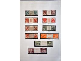 collectie Back of the Book w.b. uitgebreid keerdrukken met beter materiaal, luchtpost nagenoeg compleet, dienst met vele bete