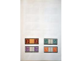 collectie Back of the Book w.b. uitgebreid keerdrukken met beter materiaal, luchtpost nagenoeg compleet, dienst met vele bete