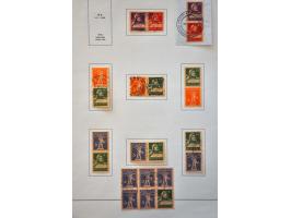 collectie Back of the Book w.b. uitgebreid keerdrukken met beter materiaal, luchtpost nagenoeg compleet, dienst met vele bete