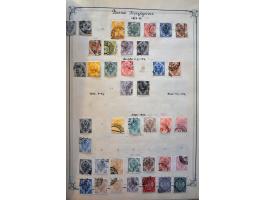 collectie met betere exemplaren en series w.b. België en Great Britain, in Yvert album