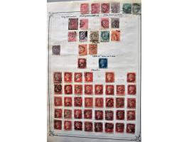 collectie met betere exemplaren en series w.b. België en Great Britain, in Yvert album