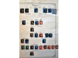collectie met betere exemplaren en series w.b. België en Great Britain, in Yvert album