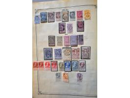 collectie met betere exemplaren en series w.b. België en Great Britain, in Yvert album