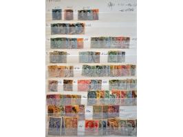 collectie * en gestempeld, in gemengde kwaliteit, in 6 albums in doosje