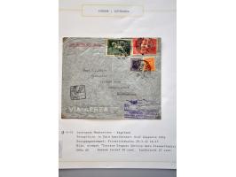luchtpost collectie poststukken, totaal ca. 270 ex., in, van/naar de Caraïben tussen 1931 en 1954 met betere ex. w.b. zeppeli