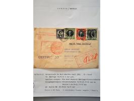 luchtpost collectie poststukken, totaal ca. 270 ex., in, van/naar de Caraïben tussen 1931 en 1954 met betere ex. w.b. zeppeli