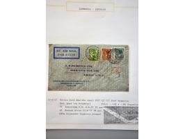 luchtpost collectie poststukken, totaal ca. 270 ex., in, van/naar de Caraïben tussen 1931 en 1954 met betere ex. w.b. zeppeli