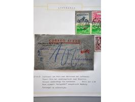 luchtpost collectie poststukken, totaal ca. 270 ex., in, van/naar de Caraïben tussen 1931 en 1954 met betere ex. w.b. zeppeli