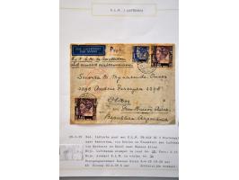 luchtpost collectie poststukken, totaal ca. 270 ex., in, van/naar de Caraïben tussen 1931 en 1954 met betere ex. w.b. zeppeli