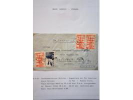 luchtpost collectie poststukken, totaal ca. 270 ex., in, van/naar de Caraïben tussen 1931 en 1954 met betere ex. w.b. zeppeli
