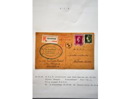 luchtpost collectie poststukken, totaal ca. 270 ex., in, van/naar de Caraïben tussen 1931 en 1954 met betere ex. w.b. zeppeli