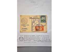 luchtpost collectie poststukken, totaal ca. 270 ex., in, van/naar de Caraïben tussen 1931 en 1954 met betere ex. w.b. zeppeli