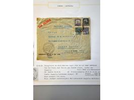 luchtpost collectie poststukken, totaal ca. 270 ex., in, van/naar de Caraïben tussen 1931 en 1954 met betere ex. w.b. zeppeli
