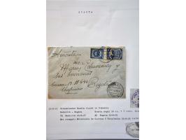 luchtpost collectie poststukken 1921-1931, totaal ca. 58 ex. w.b. Zeppelin, Scadta, Do. X., etc. met veel betere ex., mooi op