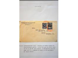 luchtpost collectie poststukken 1921-1931, totaal ca. 58 ex. w.b. Zeppelin, Scadta, Do. X., etc. met veel betere ex., mooi op