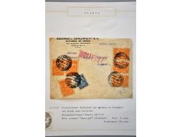 luchtpost collectie poststukken 1921-1931, totaal ca. 58 ex. w.b. Zeppelin, Scadta, Do. X., etc. met veel betere ex., mooi op