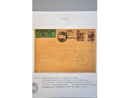 luchtpost collectie poststukken 1921-1931, totaal ca. 58 ex. w.b. Zeppelin, Scadta, Do. X., etc. met veel betere ex., mooi op