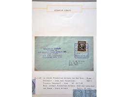 luchtpost collectie poststukken 1921-1931, totaal ca. 58 ex. w.b. Zeppelin, Scadta, Do. X., etc. met veel betere ex., mooi op