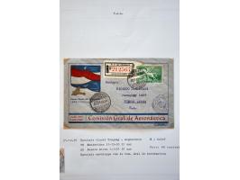 luchtpost collectie poststukken 1921-1931, totaal ca. 58 ex. w.b. Zeppelin, Scadta, Do. X., etc. met veel betere ex., mooi op