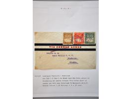 luchtpost collectie poststukken 1921-1931, totaal ca. 58 ex. w.b. Zeppelin, Scadta, Do. X., etc. met veel betere ex., mooi op