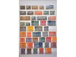 collecties diverse landen, veel dubbel verzameld, **/*/gestempeld in 18 insteekboeken in verhuisdoos