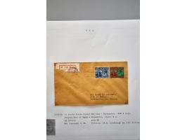 luchtpost collectie poststukken in, van en naar de Caraïben 1925-1946, totaal ca. 270 ex. met veel betere ex. w.b. Curaçao, S
