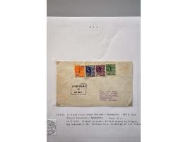 luchtpost collectie poststukken in, van en naar de Caraïben 1925-1946, totaal ca. 270 ex. met veel betere ex. w.b. Curaçao, S