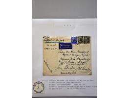 luchtpost collectie poststukken in, van en naar de Caraïben 1925-1946, totaal ca. 270 ex. met veel betere ex. w.b. Curaçao, S