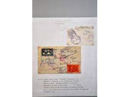 luchtpost collectie poststukken in, van en naar de Caraïben 1925-1946, totaal ca. 270 ex. met veel betere ex. w.b. Curaçao, S