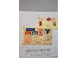 luchtpost collectie poststukken in, van en naar de Caraïben 1925-1946, totaal ca. 270 ex. met veel betere ex. w.b. Curaçao, S