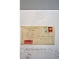 luchtpost collectie poststukken in, van en naar de Caraïben 1925-1946, totaal ca. 270 ex. met veel betere ex. w.b. Curaçao, S