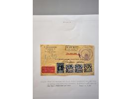 luchtpost collectie poststukken in, van en naar de Caraïben 1925-1946, totaal ca. 270 ex. met veel betere ex. w.b. Curaçao, S