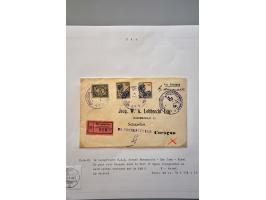 luchtpost collectie poststukken in, van en naar de Caraïben 1925-1946, totaal ca. 270 ex. met veel betere ex. w.b. Curaçao, S